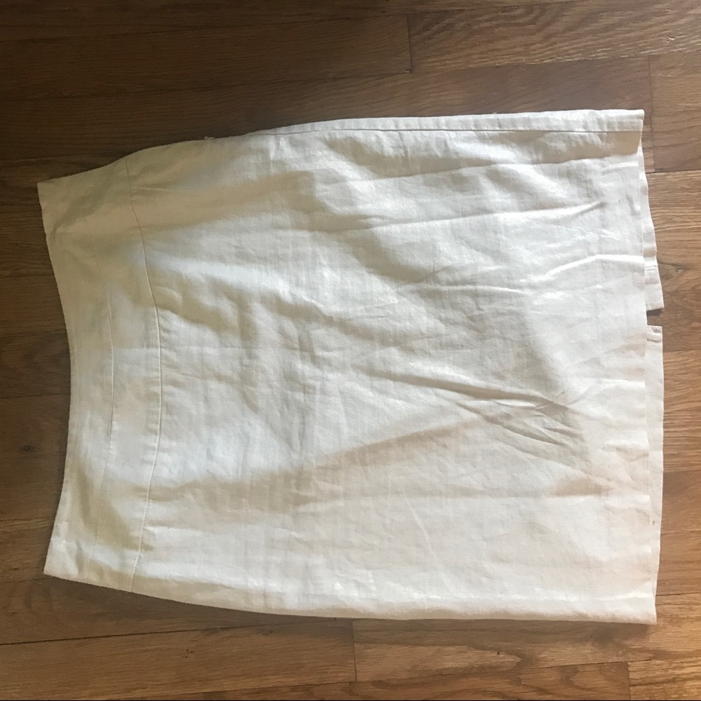 Light Gold Pencil Skirt